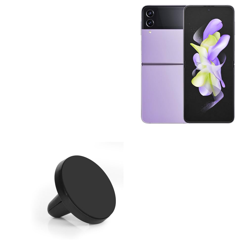 BoxWave Car Mount Compatible with Samsung Galaxy Z Flip 4 - Minimus MagnetoMount, Magnetic Car Mount, Magnetic Car Holder
