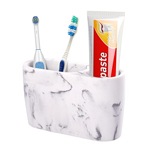 SZYRL Toothbrush Holder for Bathrooms Toothpaste Holder Stand Bathroom Organizer for Toothbrush Makeup Brushes Holder