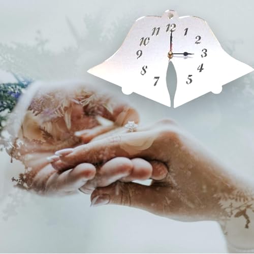 Horloges en forme de cloches – Plusieurs choix de couleurs citron bonbon mat 35 cm