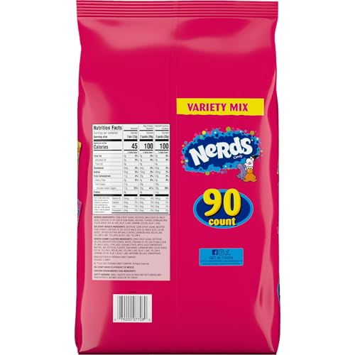 Image of Nerds Assorted Halloween Trick or Treat Candy Mix, 90ct Bag