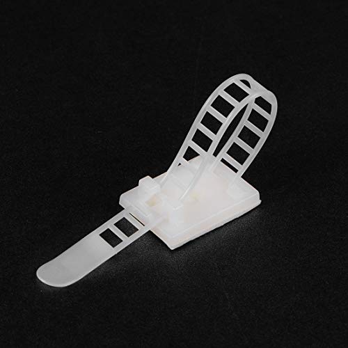 Clips auto-adhésifs réglables pour câbles électriques 91x8mm uxcell - 5