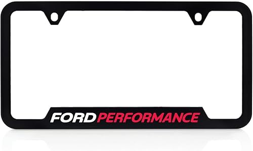 Marco negro de plástico UV Ford Performance para matrícula