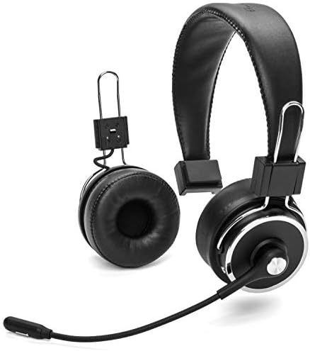Blue TigerElite Plus Premium Single and Dual Ear Wireless Headset Professional Truckers Noise Cancellation Head Set with Microphone Long Battery Life, No Wires - 34 Hour Talk Time