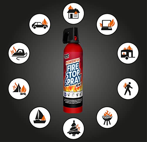 One Chem - 3 x 750g Fire Stop Spray - For Home, Kitchen, Car, Caravan, Camping - 10 in 1 fire extinguisher - Non-toxic - Image 2