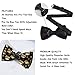 WUXEKZO Boys Dark Fire Chinese Golden Dragon Japanese Totem Black Art Pre-Tied Bow Tie for Party, Business, Prom, Fashion Butterfly Bow Ties