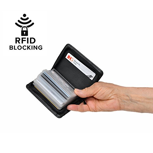 Home-X RFID Bifold Zippered Credit Cart Wallet | Black4
