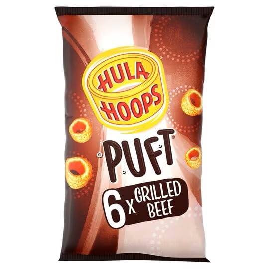 Hula Hoops Puft Beef 0.53 oz x - 6 por paquete (0.2lbs)