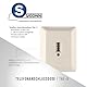S/CONN maximum connectivity Telefondose TAE U - 1x6 - Anschlussdose - Universal für F+N - Aufputz AP - 1x Telefon oder 1x Nebenstelle Fax AB Modem NTBA DSL-Splitter - beige