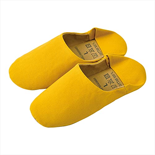 りぶはあと ルームシューズ エブリィ マスタード Lサイズ(25-27cm) 洗濯機OK 82304-44