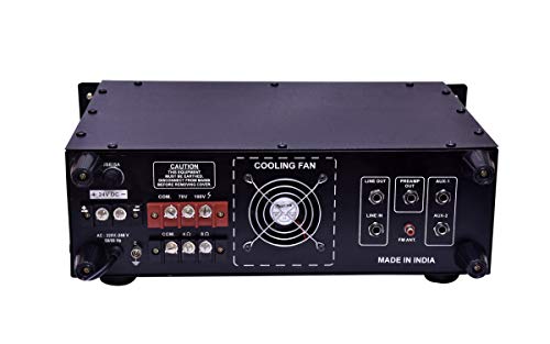 Image of MEDHA D.J. PLUS Professional 350 Watt Bluetooth High Power P.A. Amplifier with Digital Media Player with Cooling Fan Inbuilt, Black