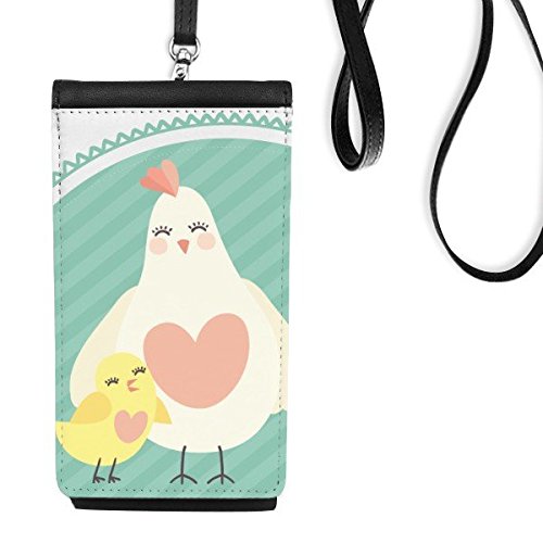 Sac à main téléphone en cuir avec motif de Pâques chrétien