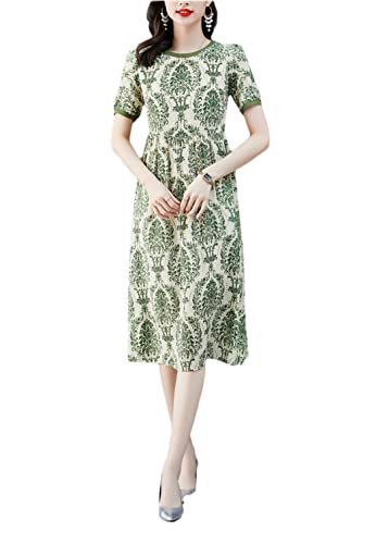 Robe à volants Hdhdeueh col en V et manches longues taille L en style élégant