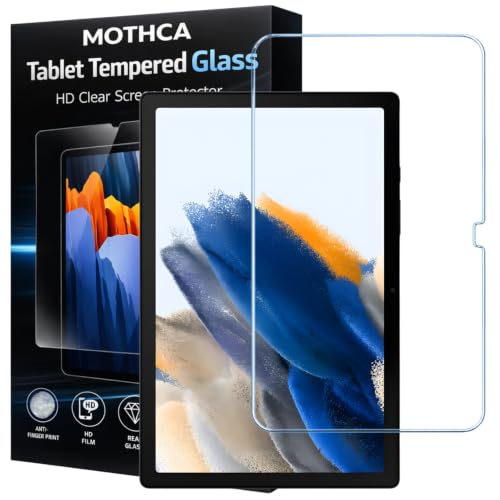 Image of Mothca Premium Tab Tempered Glass For Samsung Galaxy Tab A8 10.5 Inch [Sm-X200 /X205 /X207] 2022 With Installation kit (Pack of 1)