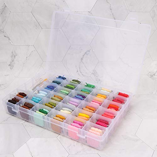 KIMISS Hilo de Algodón de 100 Colores, Hilo de Bordar de Punto de Cruz Hecho a Mano, Kit de de Bordar de 6 Hebras y 8 Metros
