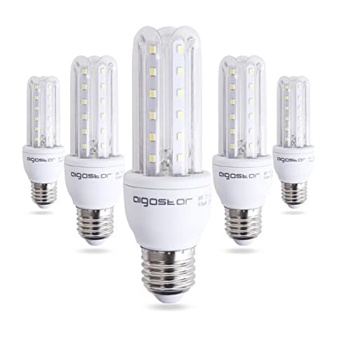 Bombillas LED Aigostar, Pack de 5, 9W, Luz Blanca Fría Cover