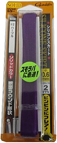 Amazon がまかつ Gamakatsu ラバースカート シリコンスカート ラウンド 0 6mm 2m パープル 1本 Gamakatsu がまかつ ルアー