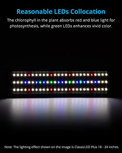 NICREW ClassicLED Plus Planted Aquarium Light, Full Spectrum LED Fish Tank Light with Timer Controller, Color… - Image 3