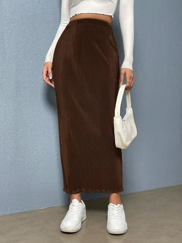 Trend Women's Summer Basic Skirt Casual Solid Color Skirt For Autumn For Beach4