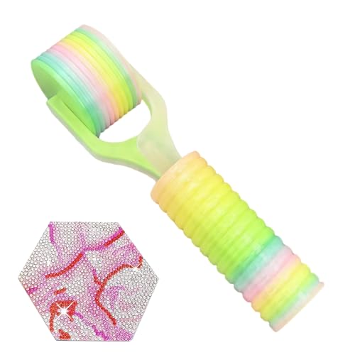 Rullo per pittura a pressione, strumento ergonomico per arte delle gemme, 25 x 8 cm, rullo per pressatura liscia, con artigianato fai da te, rulli di rinforzo professionali con impugnatura comoda