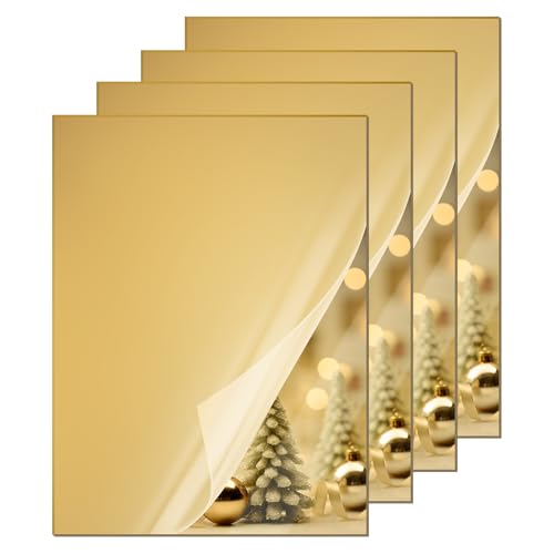 Image of KINLINK 12x16 Plexiglass Sheets 1 /8 inch Thick - 3mm Mirror Cast Acrylic Sheet, Plastic Board Polycarbonate Sheet for DIY Project, Craft, Wall Mirror, Acrylic Sign and Wedding Invitation 4 Pack