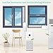 MQIDLFE Portable Air Conditioner Window Vent Kit with 5.9 Inch Diameter 59 Inch Length Exhaust Hose Adjustable Window Seal for Horizontal&Vertical Window