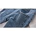 GLYJRXFS Little Baby Boys Girls Elastic Waist Fashion Ripped Jeans Blue