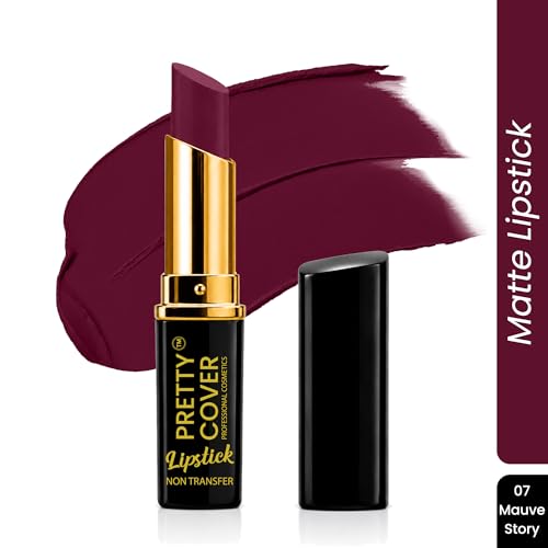 Image of Pure Matte Creamy Lipstick, Highly Pigmented & Long Lasting, 3.2g (Mauve Story)