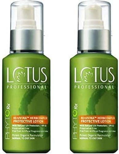 Lotus Herbals Professional Phytorx Rejuvenates Herb Complex Protective Body Lotion, 100 ml Pack of 2 for All Skin Types