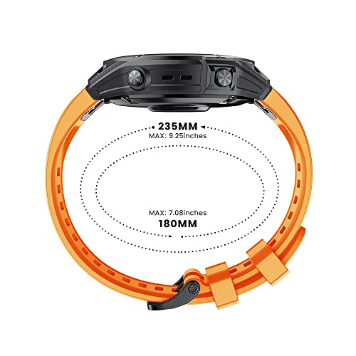 Correa de silicona de 22mm para Garmin Fenix 7 con ajuste rápido antitirones 7