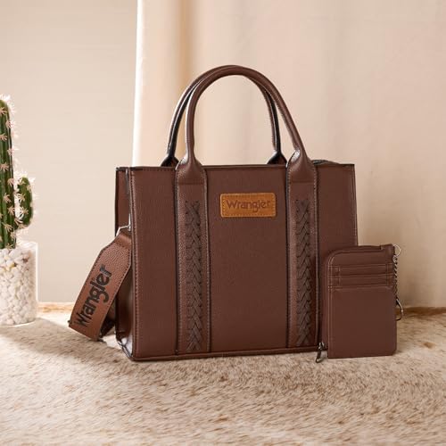 Image of Wrangler Tote Bags for Women Western Purse and Handbags Satchel Top-handle with Card Holder