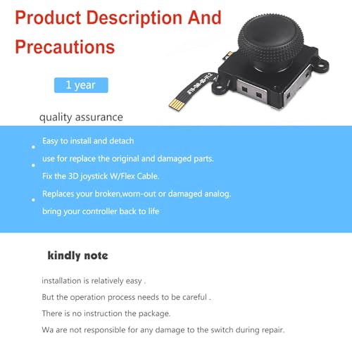 Image of VGBUS Qualitied TMR Electromagnetic Joystick Replacement for Switch Oled /Switch /Switch Lite-10 Packs (TMR SWITCH JOYCON) [playstation]