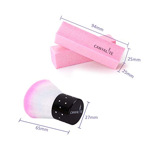 Canvalite 10 Stück Buffer für Gelnägel Rosa Buffer Nagelfeile Nagel mit Buffer Pinsel Buffer für Nägel Nageldesign… – Bild 2