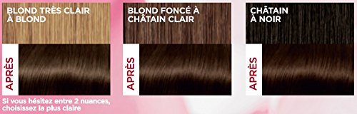 Coloration 4 Châtain Triple Soin Couvre 100% Cheveux Blancs Excellence Crème 'oreal Paris La Boîte - vue 6