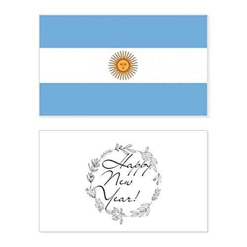 Tarjeta de Argentina para Año Nuevo: el regalo perfecto con la bandera nacional de Sudamérica