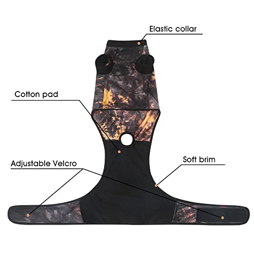 Image of Jiupety Dog Recovery Suit Adjustable, Not Fit Slim and Long Body, Dog Suit for Surgery Recovery, L Size, Anti-Licking Surgical Dog Onesies, Tie-dye