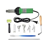 TTLIFE Soldador de plástico 1600W, pistola de calor, antorcha de aire caliente, soldador de plástico, pistola de calor para soldadura de vinilo, kit de soldadura para pisos