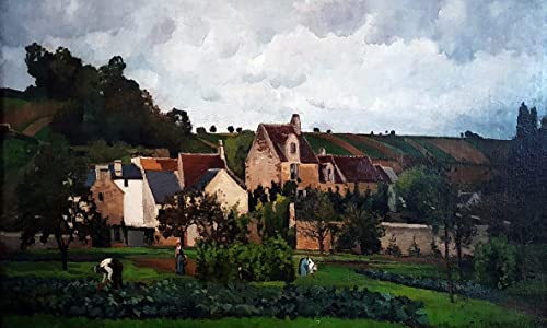 Poster Pissarro L'Ermitage à Pontoise pour créer une ambiance sereine dans votre chambre