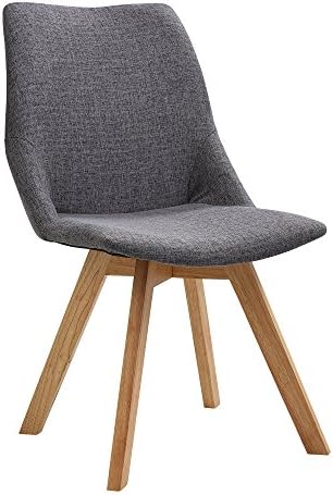 Moderna Stylish Beautiful Accent Modern Fabric Contoured Chair-Grey, Single,