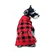 Tangpan Turtleneck Classic Plaid Pet Dog Sweater Christmas Party Puppy Clothes (Plaid, S)
