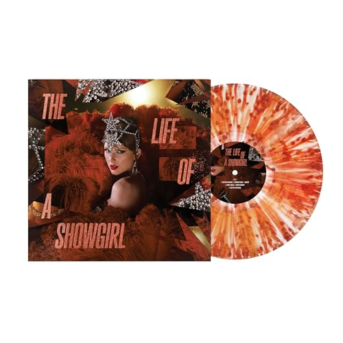 Album Art for The Life of a Showgirl The Tiny Bubbles in Champagne Vinyl [Red Lipstick & Lace], Taylor Swift by Taylor Swift