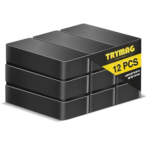 TRYMAG Heavy Duty Ceramic Block Magnets Cover