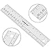 See-Thru Center Finding Clear Ruler 6 Inches with Centering Hole
