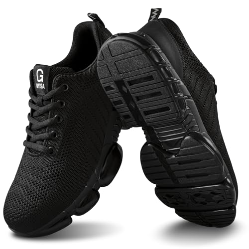 Image of Steel Toe Work Shoes for Men Lightweight Safety Shoes with Puncture Resistant Sole Comfortable Construction Industrial Work Shoe for Warehouse