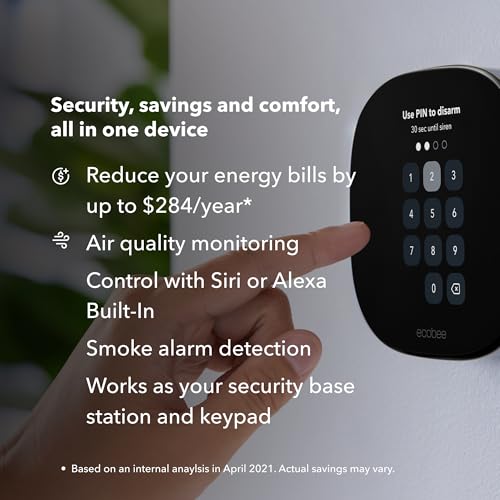 Image of ecobee Comfort & Security Bundle 1-Year Smart Security Plus Subscription
