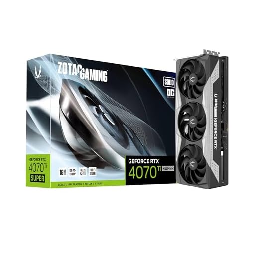 ZOTAC Gaming GeForce RTX 4070 Ti Super Solid OC DLSS 3 16 GB GDDR6X 256-bit 21 Gbps PCIE 4.0 Placa gráfica para jogos, IceStorm 2.0 Advanced Cooling, ZT-D40730RC-111 0P