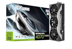 ZOTAC Gaming GeForce RTX 4070 Ti Super Solid OC DLSS 3 16GB GDDR6X 256-bit 21 Gbps PCIE 4.0 Gaming Graphics Card, IceStorm 2.0 Advanced Cooling, ZT-D40730RC-10P