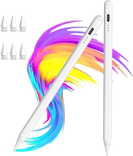【2Pack】 Stylus Pen for Apple iPad 2018-2025 A16 11/10/9/8/7/6,iPa...