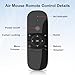 APKLVSR Air Mouse Fernbedienung mit IR-Lernfunktion,Air Mouse Remote Control mit 6 Axis Gyroskop,Tastatur und Maus Funktion,für Nvidia Shield/Android TV Box/Smart TV/PC/Projektor/HTPC