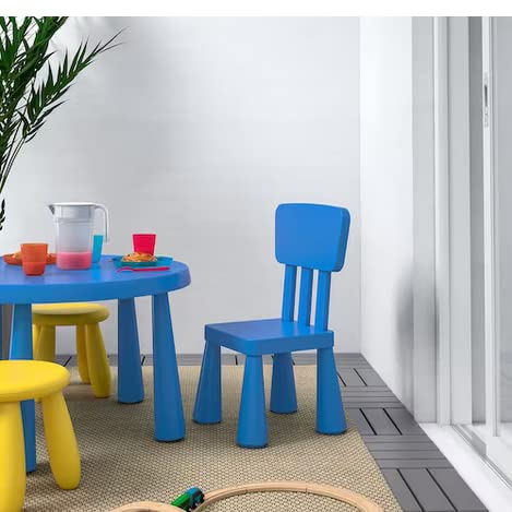 Ikea Mammut Lot de 2 chaises pour enfant Bleu