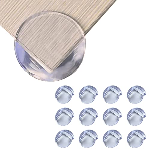 Image of Gadgetime USA 12 Pack Table Corner Protector Guard - Transparent for Sharp Edges - Safety Bumpers -Baby Proof